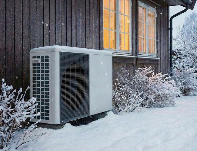 Salget av luft-til-vann-varmepumper til private husholdninger gikk ned i 2025, men økte til næringsbygg og industri. Foto: Gemini Salget av luft-til-vann-varmepumper til private husholdninger gikk ned i 2025, men økte til næringsbygg og industri. Foto: Gemini