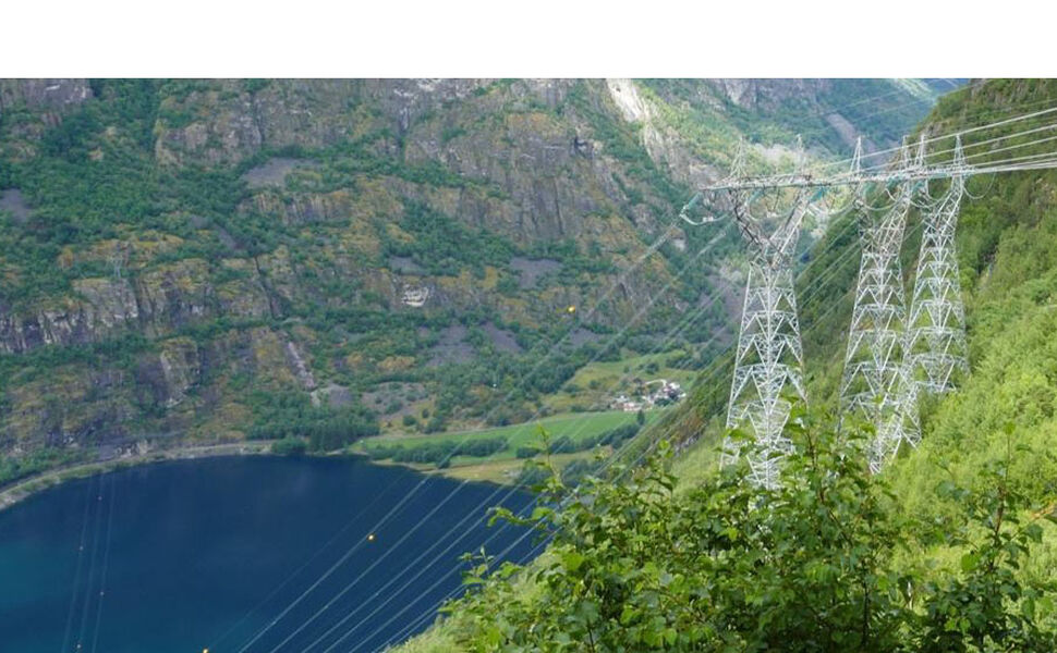 Transmisjonsnett i Sogn og Fjordane. Foto Velaug Mook/NVE
