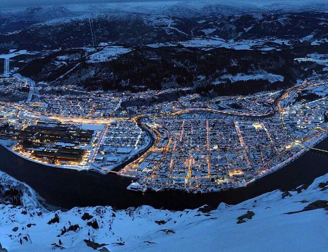 Mosjøen. Foto: Tevollen Mosjøen. Foto: Tevollen