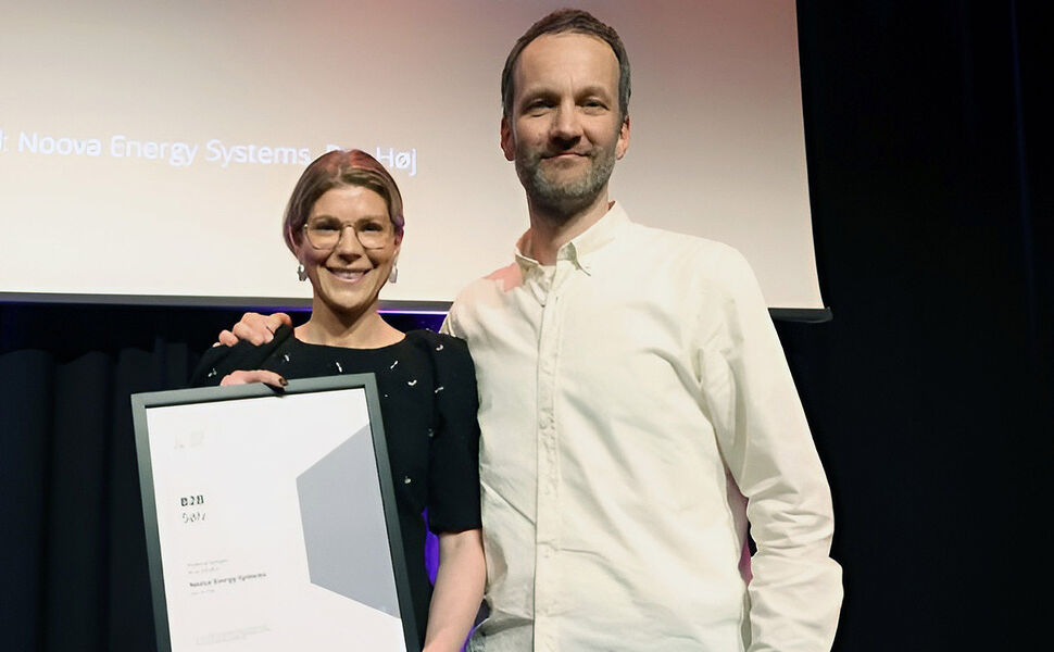 Monica Hatlestad CMO i Noova og Håkon Fretheim byråleder hos Per Høj. Foto: Noova