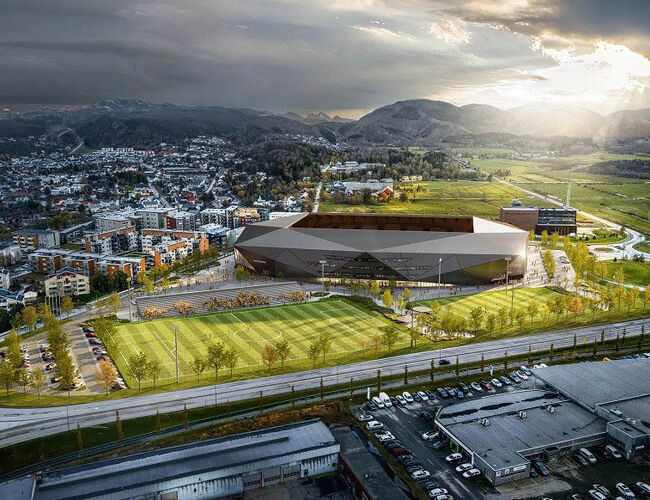 GK skal levere ventilasjon til Arctic Arena i Bodø. Foto: Nordic Office of Architecture