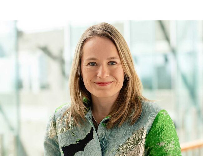 Guro Hauge, direktør for samfunnspolitikk og bærekraft i NHO Byggenæringen. Foto: Nicolas Tourrenc