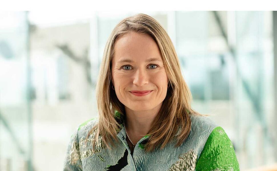 Guro Hauge, direktør for samfunnspolitikk og bærekraft i NHO Byggenæringen. Foto: Nicolas Tourrenc