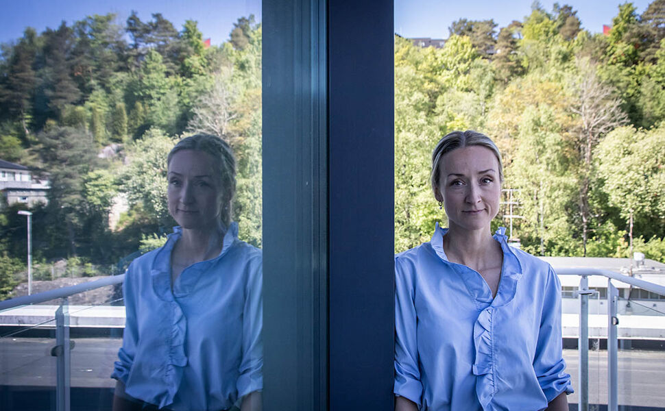 Renate Larsen, produktdirektør i Fjordkraft. Foto: Frode Fjellstad
