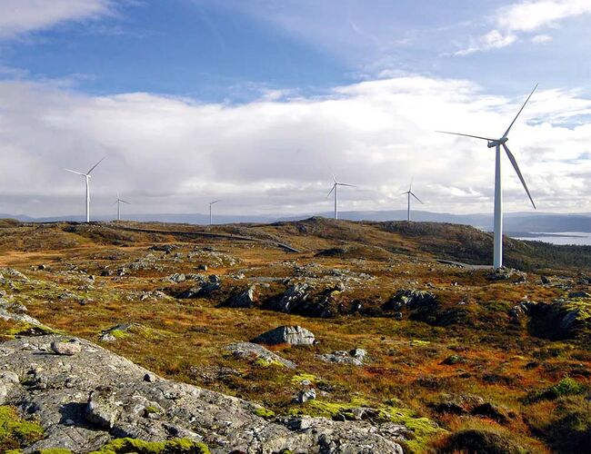 Fra Hitra vindpark. Foto: Statkraft