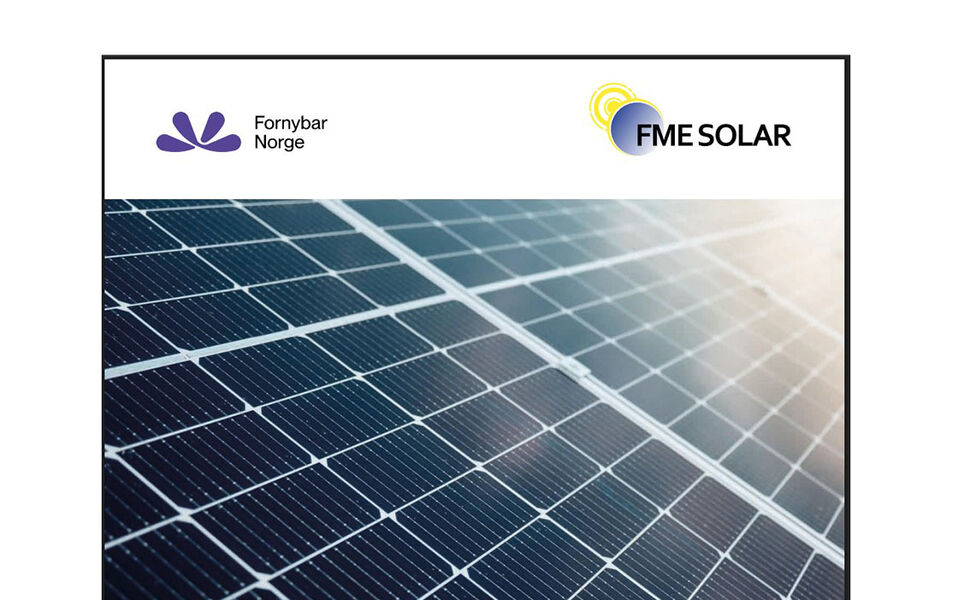 Foto: Fornybar Norge/FME Solar