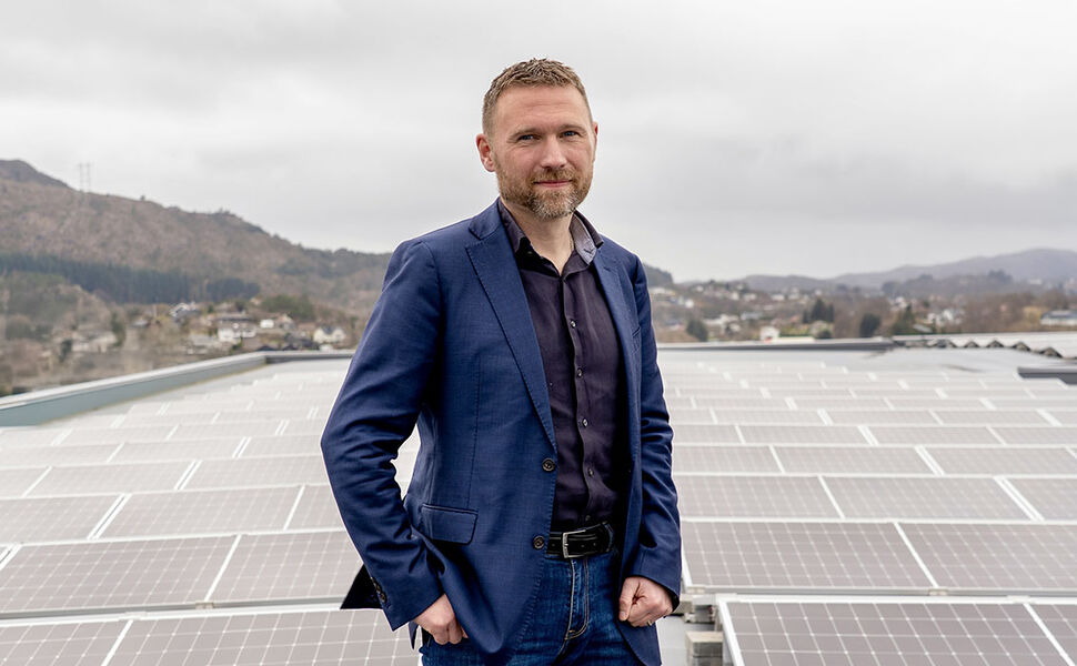 Søren Møller Maretti, daglig leder i Solcellekraft AS. Foto: Solcellekraft