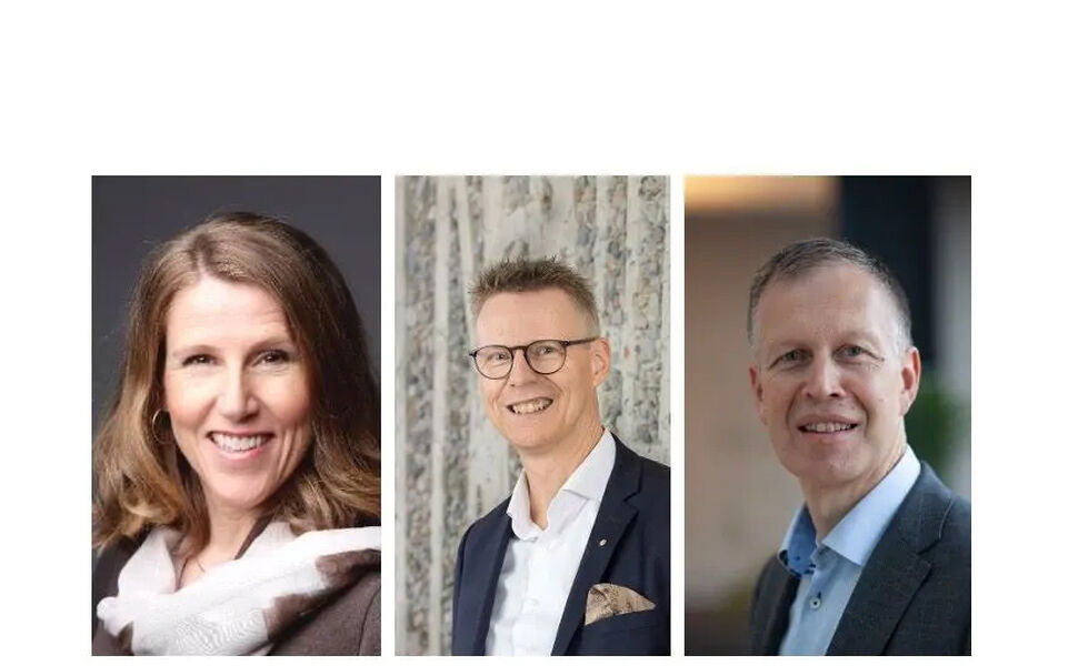 Fra venstre: Gina Ytteborg fra Statens vegvesen; Richard Groven fra Oslo Pensjonsforsikring og Rune Stenbro fra Storebrand Real Estate. Foto: Grønn Byggallianse