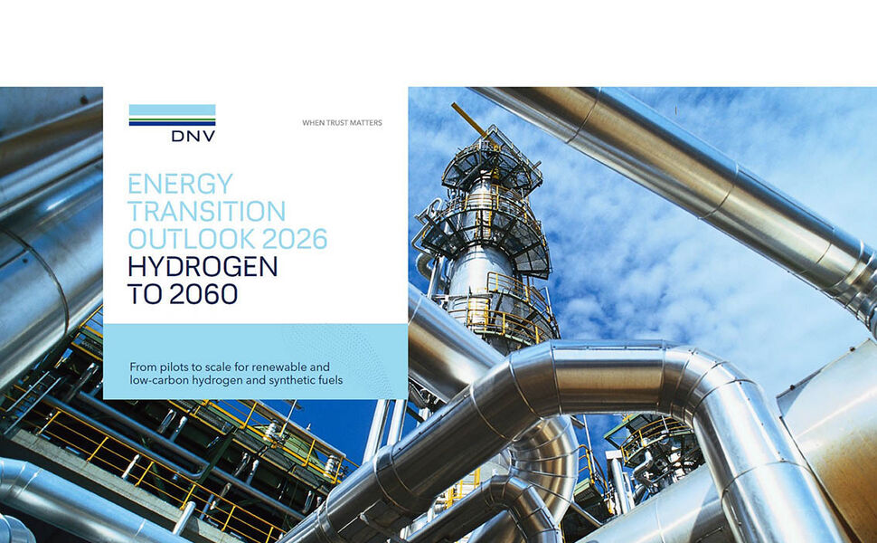 En ny rapport fra DNV viser at hydrogen fortsatt vil spille en viktig rolle i den globale energiomstillingen, men at utviklingen går saktere enn forventet. Foto: DNV