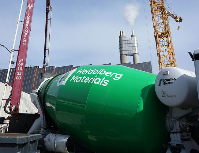 Hafslund Celsio reduserer klimafotavtrykket fra byggeprosjekt med bruk av nær nullutslippssement. Foto: Hafslund