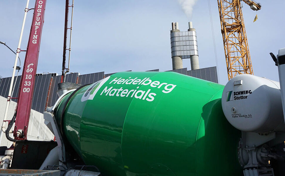Hafslund Celsio reduserer klimafotavtrykket fra byggeprosjekt med bruk av nær nullutslippssement. Foto: Hafslund
