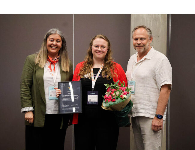 På bildet fra venstre: Heidi Lie, Kristine Wendt og Frank Jaegtnes. Foto: EFO