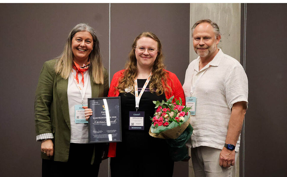 På bildet fra venstre: Heidi Lie, Kristine Wendt og Frank Jaegtnes. Foto: EFO