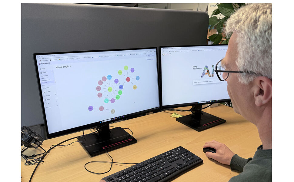 AI-en kartlegger ventilasjonsanlegg med tilhørende sensorer og styringer, skaper sammenheng mellom data fra ulike leverandører og presenterer dette i et oversiktlig dashboard. Foto: Teknologisk Institut