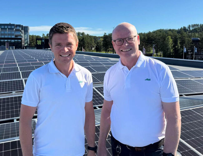 Den dynamiske AKA-duoen Even G. Skistad, prosjektansvarlig og Rolf Hammerengen, eiendomsdirektør. Foto: AKA