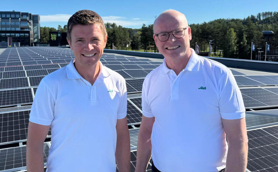 Den dynamiske AKA-duoen Even G. Skistad, prosjektansvarlig og Rolf Hammerengen, eiendomsdirektør. Foto: AKA