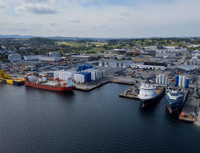 NorSea-basen i Dusavik. Foto: NorSea