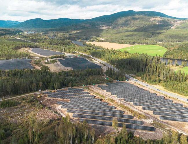 Furuseth solkraftverk. Foto: Akershus Energi