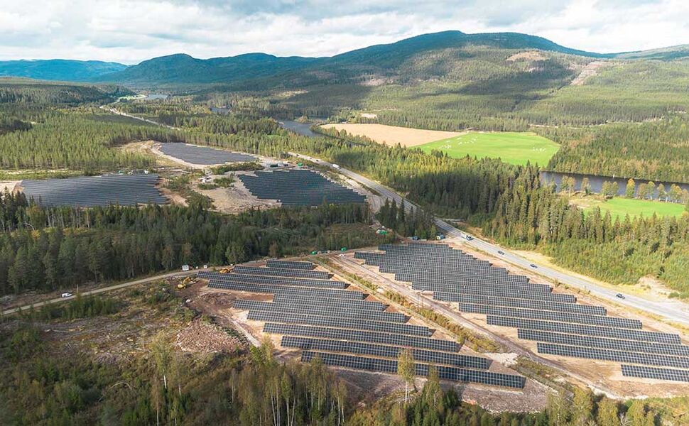 Furuseth solkraftverk. Foto: Akershus Energi