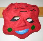 Masker laget av kulturskole elever på maskekurs