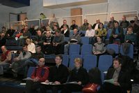 Publikum på fokemøte om barmarksløyper i Tana 01.12.08 Publikum på fokemøte om barmarksløyper i Tana 01.12.08