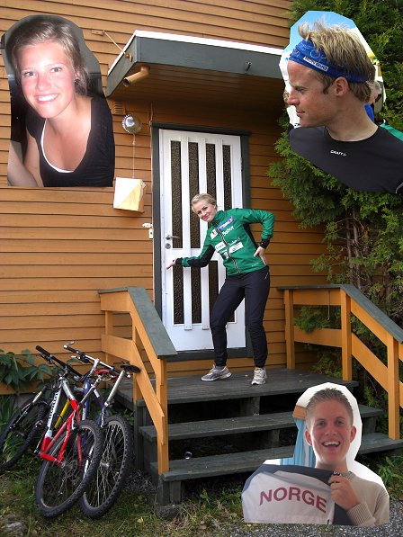Marte T. Skårholen, Simen Smestad og Øystein Sørensen - Ingvild står i midten.